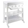 Image de Formula Baby Table à Langer bébé | utilisable jusqu'à 12 Mois | avec Baignoire Amovible & Tuyau de Drainage + Rangement | Confortable & Pratique | 4 roulettes pour déplacement Facile | Motif éléphant