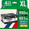 Image de 123CONSOMMABLES - 950XL 951XL - Cartouches d'encre compatible avec HP 950XL 951XL pour HP Officejet Pro 8600 8620 8610 8100 8615 8625 8630 8640 251dw 276dw (pack de 4)