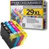 Image de 123CONSOMMABLES   29XL   Pack 4 Cartouches d’Encre Compatible avec Epson 29XL Multipack Fraise pour XP-342 XP-352 XP-452 XP-332 XP-245 XP-442 XP-255 XP-355 XP-455 XP-247 XP-432 XP-435 XP-335 XP-345