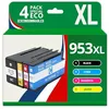 Image de 123CONSOMMABLES - 953XL - Pack de 4 Cartouches d'encre compatibles avec HP Officejet Pro 8715 8710, HP Officejet Pro 7720 7740 8730 8720 8725 8210