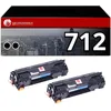 Image de 123CONSOMMABLES - Pack 2 Toners Compatible Canon 712 Noir