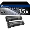 Image de 123CONSOMMABLES - Pack 2 Toners Compatible HP 35A Noir