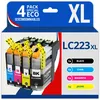 Image de 123CONSOMMABLES - Pack Compatible Brother Lc-223 pour Brother MFC J4620DW DCP J562DW MFC J480DW MFC J4625DW MFC J5720DW MFC J680DW DCP J4120DW MFC J4420DW MFC J52320DW (Pack de 4)
