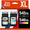 Image de 123CONSOMMABLES - PG545 CL546 - Cartouche d'encre Compatible avec Canon PG-545 CL-546XL Pack 2 pour TS3150-3151-3350 MX495-490 MG2450-2455-2550 TR4550 MG2550S MG2950
