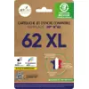 Image de Pack de cartouches d'encre compatible noir + 3 couleurs 62 XL JETLINE