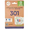 Image de Pack de cartouches d'encre compatibles noire + 3 couleurs H-301 JETLINE