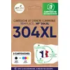 Image de Pack de cartouches d'encre compatible noir + 3 couleurs 304 XL JETLINE