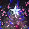 Image de Cimier étoile Lumineux LED Blanc Pur avec Effet Flash   PVC Argent Transparent   Intérieur IP20   18 x 20 x 15 cm   Décoration Sommet de Sapin de Noël   Blachere Illumination