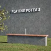 Image de Platine pour poteau de clôture PVC PRO 30 cm