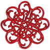 Image de Comptoir de Famille - Dessous de plat Rhodonea rouge - D.21x2 cm OS