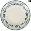 Image de Comptoir de Famille - 6 Assiettes creuses Faustine bleu ancien - D.23 cm OS