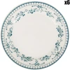 Image de Comptoir de Famille - 6 Assiettes dessert Faustine bleu ancien - D.20.5 cm OS