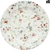 Image de Comptoir de Famille - 6 Assiettes dessert Fleurs Champêtres multicolores - D.21 cm OS