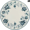 Image de Comptoir de Famille - 6 Assiettes dessert Margaux bleues - D.20.5 cm OS