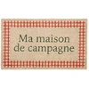 Image de Comptoir de Famille - Paillasson maison de Campagne gris/rouge - 73x43 cm OS