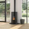 Image de Poêle À Granulés De Bois 9kw Noir - 490329NOIR