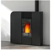 Image de Poêle À Granulés De Bois 9kw Noir - 491010NOIR