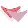 Image de MAÏKA Bavoirs foulard x3 | en mousseline de gaze doublure éponge | 3 coloris et imprimés différents | ouverture pratique avec boutons pression réglables