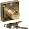 Image de Serrure en applique 3 goupilles 40X40mm cylindre diamètre 22mm gauche - DEVISMES - 12154G-bronze