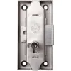 Image de Serrure espagnolette 80x50mm axe 30mm longueur du canon 12mm gauche finition fer - DEVISMES - 12383-004-G