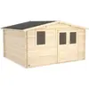 Image de Abri de Jardin Vallo 408 x 353 x H 226 cm en Bois Brut -