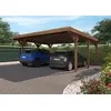 Image de Carport double bois toit plat Victor Cerland 30,9 m²