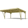 Image de Forest Style Carport 2 Voitures en Bois traité 29,2 m² - Victor Design 604x512x273 cm - Cerland