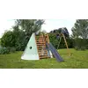 Image de Aire de jeux en bois Apollon, portique, toboggan et mur d’escalade Soulet L. 4,27 m x H. 2,24 m