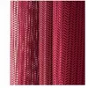 Image de ROCLE Voilage Fishbone Filet Rouge Bourgogne | Oeillets Argent Mat | 140 x 240 cm