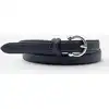 Image de Glove Story - Ceinture femme passants croises noir-Noir T.90/105