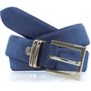 Image de Glove Story - Ceinture en Cuir & Croute de Cuir bleu jean T.90/105