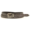Image de Glove Story - Ceinture en Cuir & Croute de Cuir bleu jean T.85/100