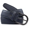 Image de Glove Story - Ceinture en Cuir & Croute de Cuir bleue T.85/100