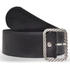 Image de Glove Story - Ceinture en Cuir pleine fleur noire T.95/110