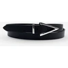 Image de Glove Story - Ceinture en Cuir pleine fleur noire T.90/105