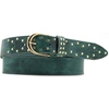 Image de Glove Story - Ceinture en Cuir pleine fleur turquoise T.100/115
