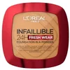 Image de L'Oréal Paris - Fond de Teint Poudre Longue Tenue - Waterproof - Infaillible 24H Fresh Wear - Teinte : Noisette (330) - 9 g