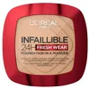 Image de L'Oréal Paris - Fond de Teint Poudre Longue Tenue - Waterproof - Infaillible 24H Fresh Wear - Teinte : Ambre (300) - 9 g