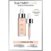Image de L'Oréal Paris True Match Fond de teint sérum teinté Acide hyaluronique 1% Formule hydratante Repulpe la peau en 1 heure pour une finition éclatante naturelle 30 ml Teinte 1-2 Rosy Light
