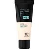 Image de Maybelline New-York - Fond de teint Fluide Fit Me Matte & Poreless - Peaux normales à grasses - Teinte : 101 True Ivory - 30 ml