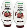 Image de Garnier Wahre Schätze Lot de 2 après-shampoings au lait de coco et à la macadamia pour cheveux normaux et secs 2 x 200 ml