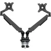 Image de INOVU Premium Mount LT2 - Support 2 écrans PC 17 à 32 Pouces / 2 à 9 kg par écran - Compatible écran incurvé - VESA 75x75 ou 100x100 mm - Montage par Pince ou perçage - Noir