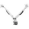 Image de INOVU Premium Mount LT2 - Support 2 écrans PC 17 à 32 Pouces / 2 à 9 kg par écran - Compatible écran incurvé - VESA 75x75 ou 100x100 mm - Montage par Pince ou perçage - Blanc