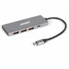 Image de INOVU INHUB3A1C - Hub USB-C 4 Ports : 3X USB-A et 1x USB-C - Norme USB 3.1 / USB 3.2 Gen2 - Taux de Transfert jusqu'à 10 Gbps - Compatibilité avec PC, PC Portable, MacBook et iMac - Plug & Play