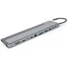 Image de INOVU INST12CA3 - Station d'accueil PC USB-C 12 en 1 - HDMI/VGA/DisplayPort/USB 2.0 / 2X USB 3.0 / Ethernet/Audio/microSD/SD/USB-C/USB-C avec Recharge 100W - Câble 18 cm