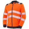 Image de Cepovett - Sweat-Shirt zippé VALLOUISE HV 3XL - Orange/Noir