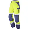 Image de CEPOVETT Pantalon Bayo Jaune Fluo/Bleu Marine L - FR(48-50) - Vêtements Haute visibilité