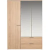Image de Armoire 3 portes et 2 tiroirs TEMPO Coloris ch ne nature