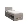 Image de Lit simple 90x200 cm TEMPO JUNIOR coloris Ch ne argile