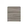 Image de Commode 3 tiroirs OPUS coloris chêne corvo gris